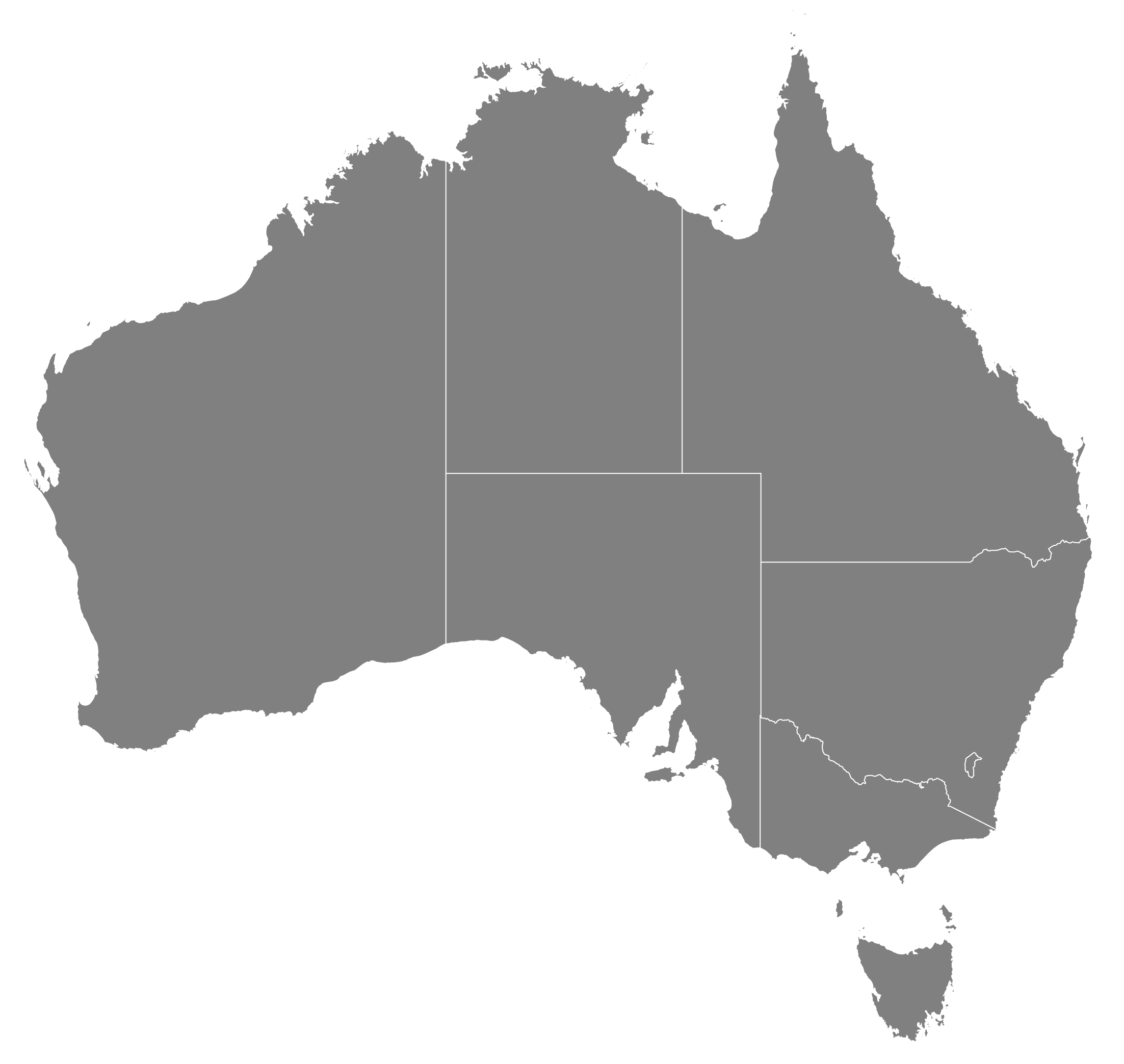 map of australia
