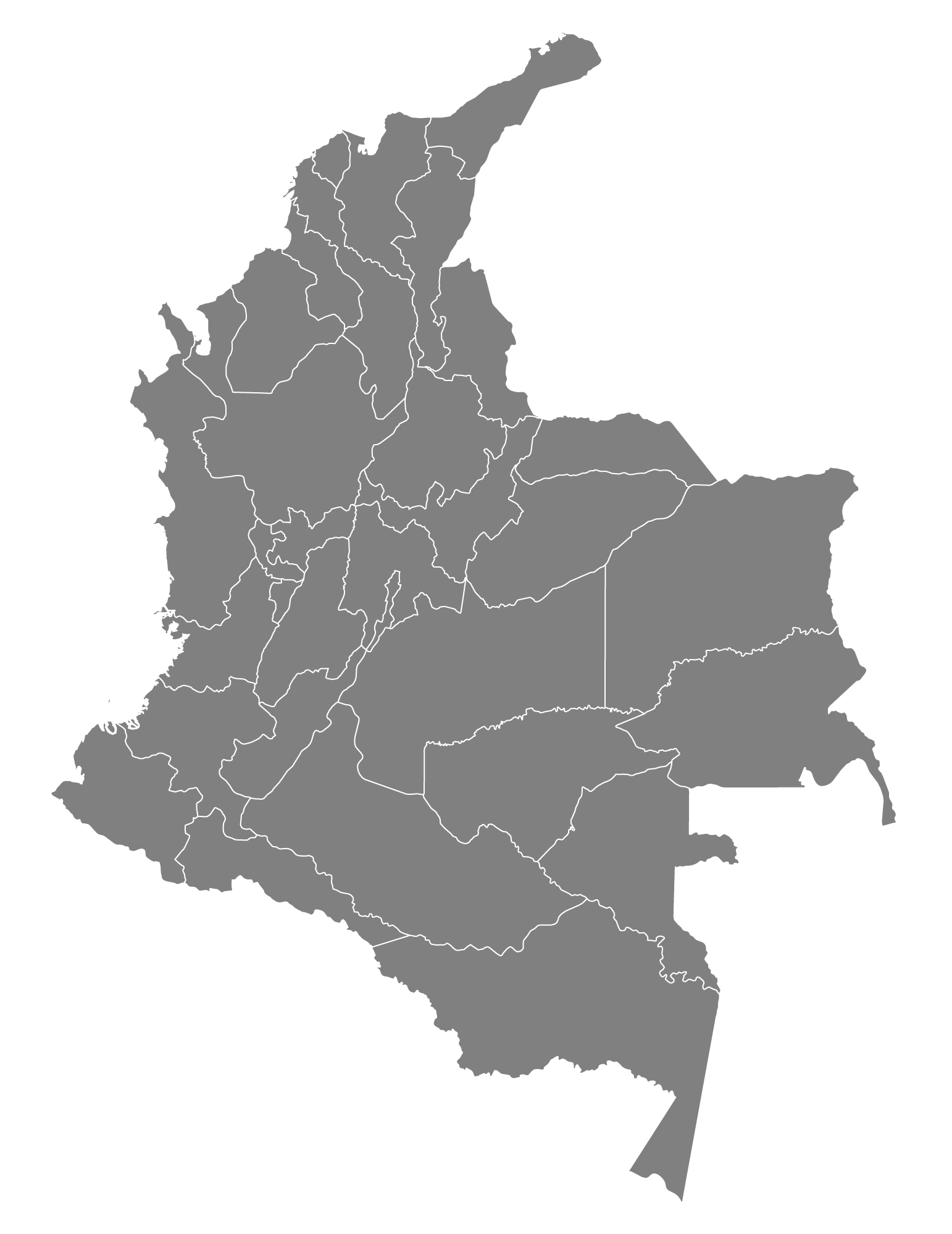 map of colombia