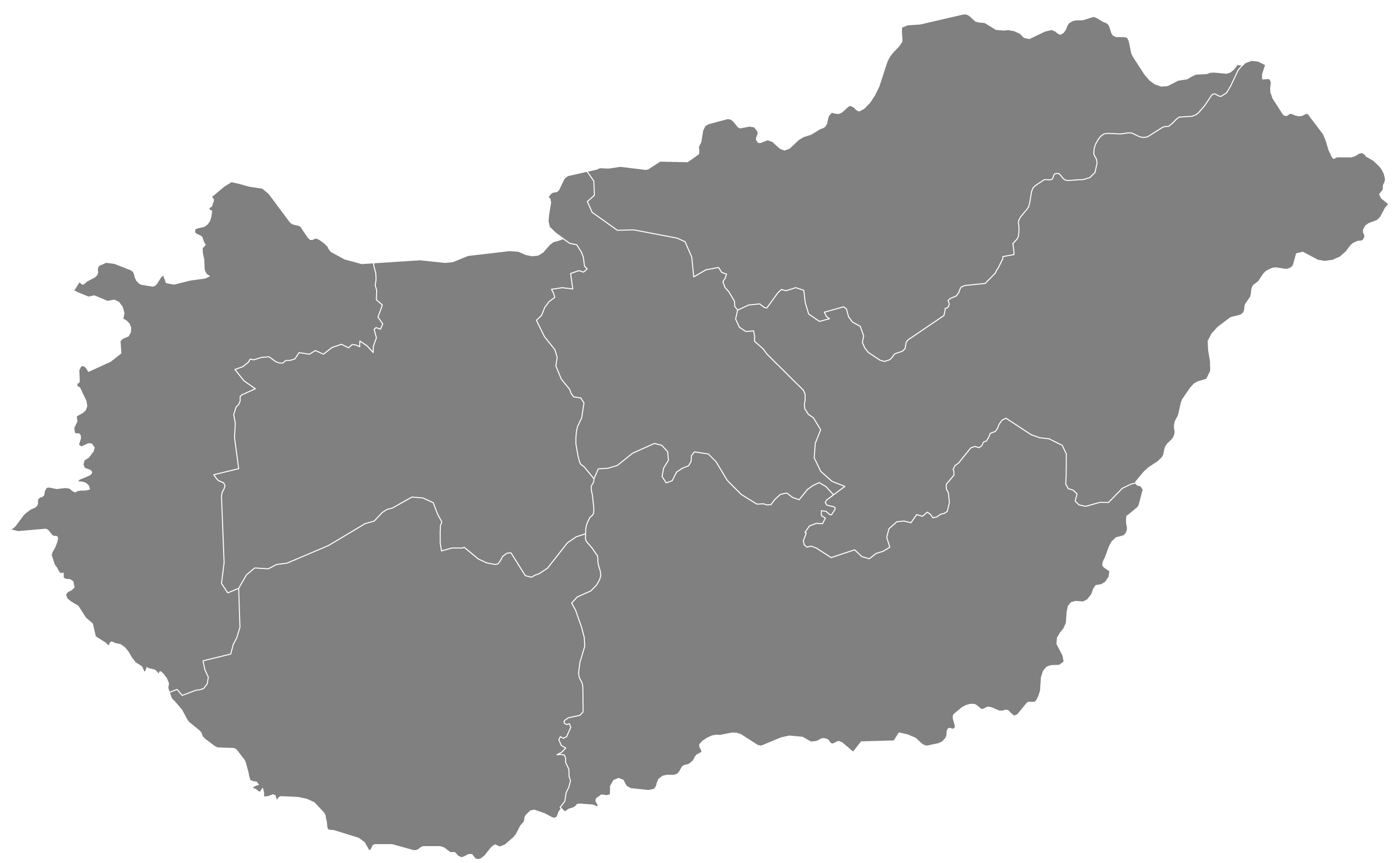 map of hungary