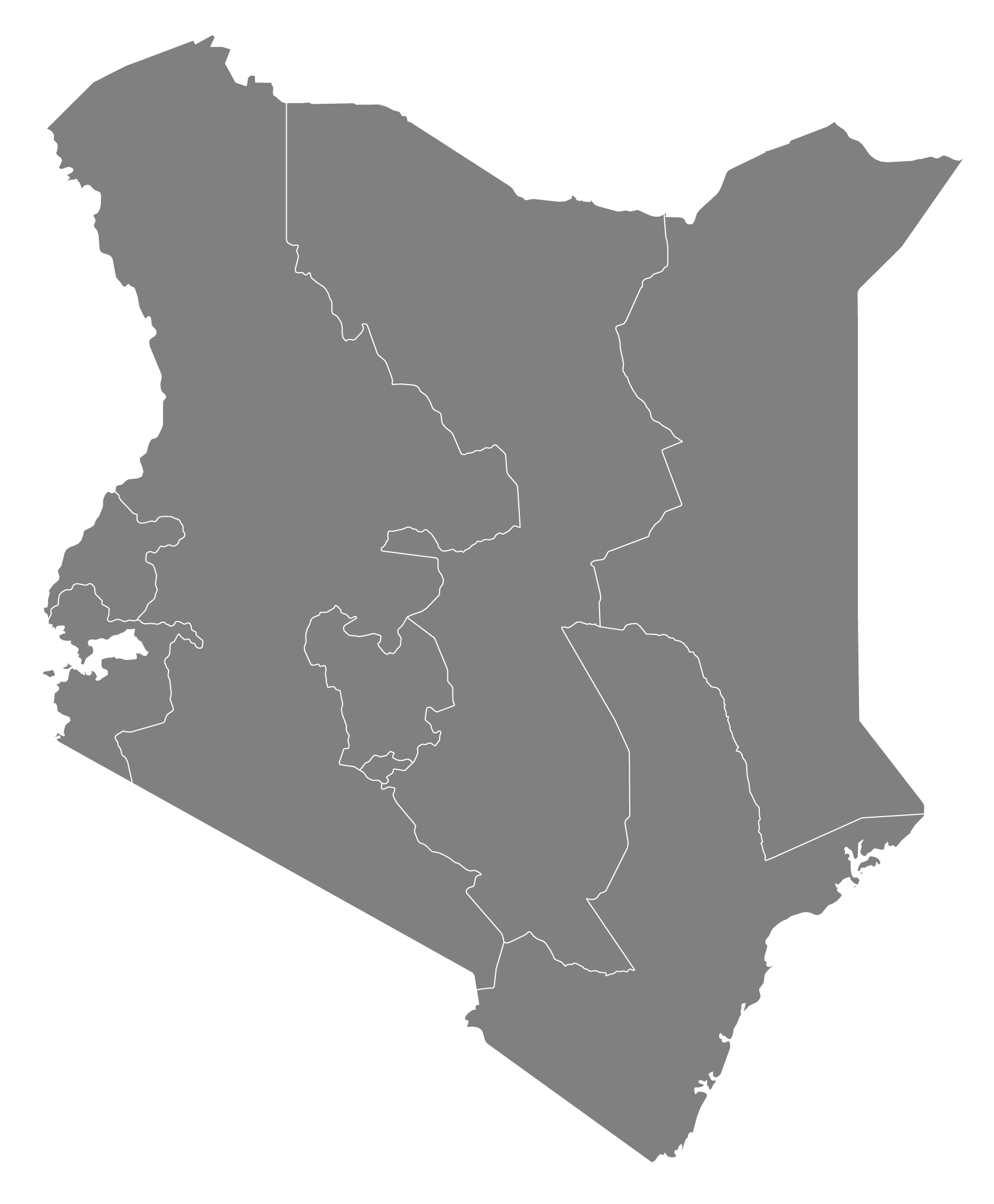 map of kenya