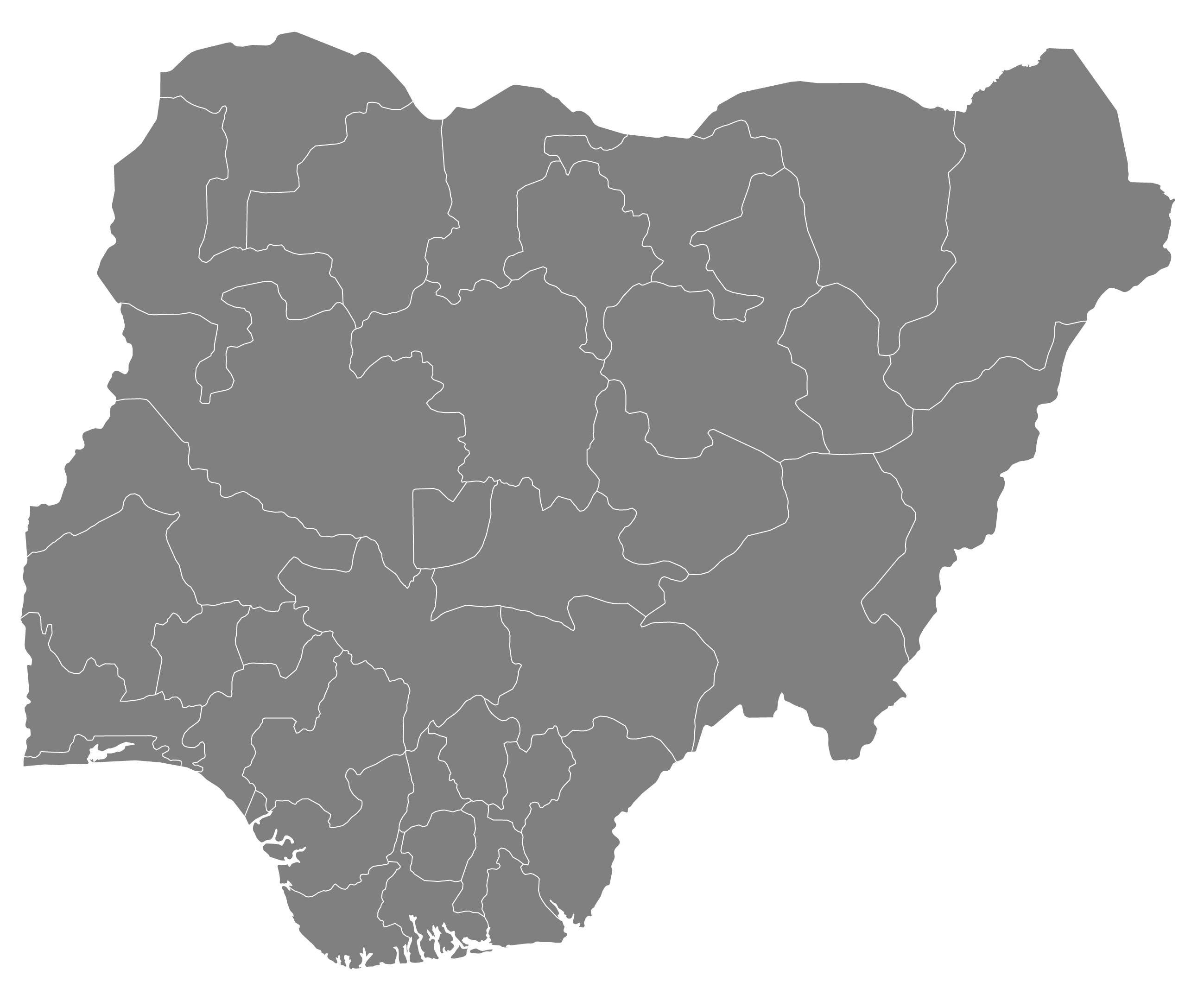 map of nigeria