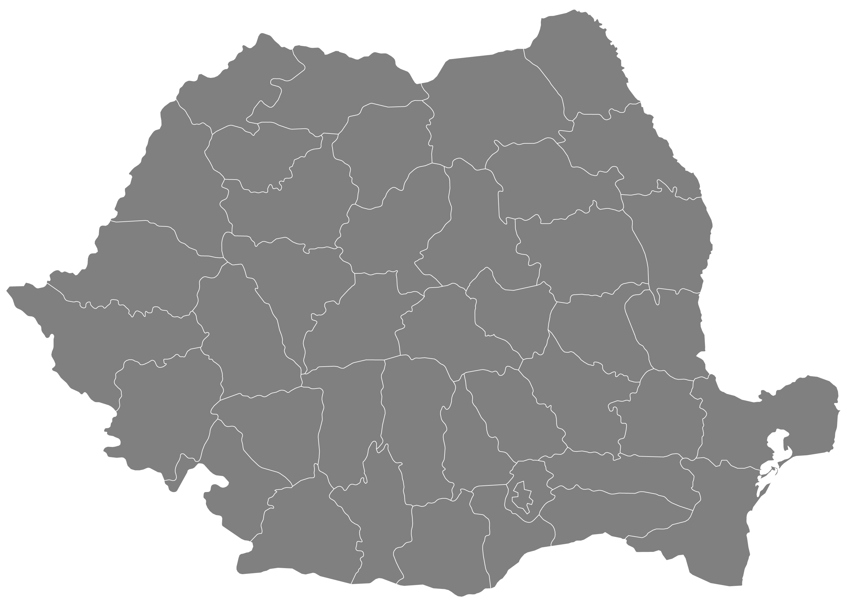 map of romania