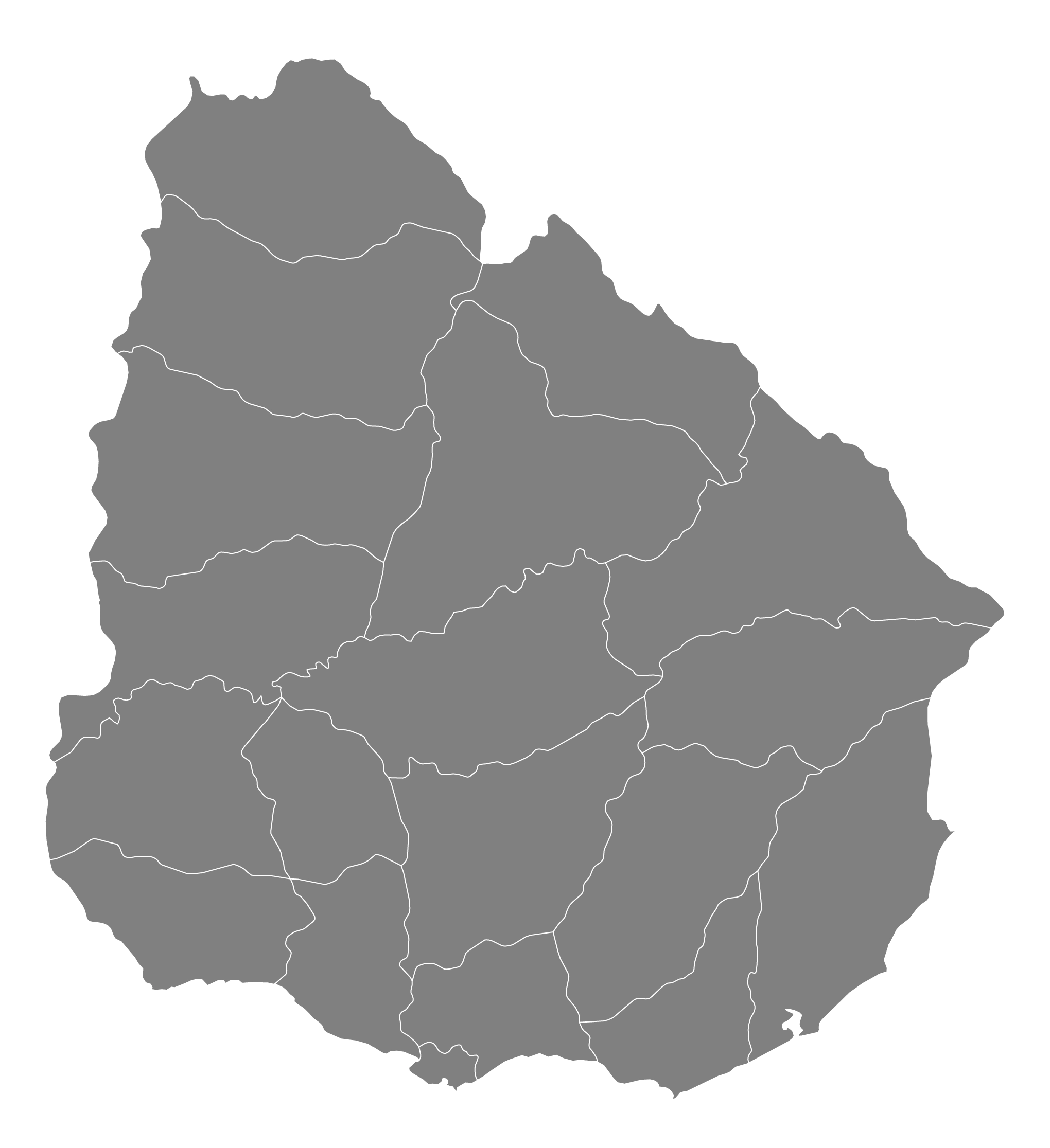 map of uruguay