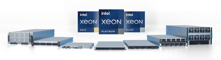 A picture of intel servers
