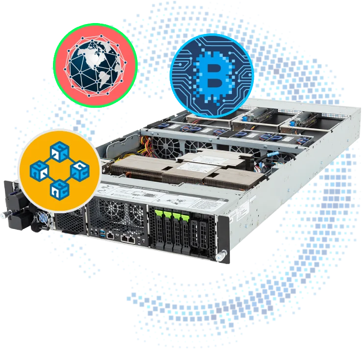 A picture of servers and envelope