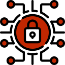 a lock image surrounding wires like things