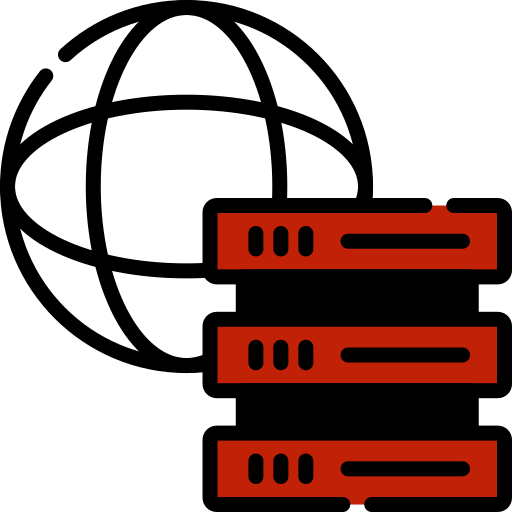 A picture of server with globe
