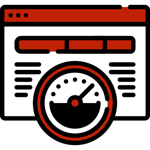 A picture of webpage with meter