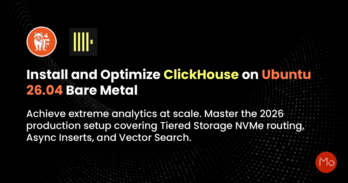 Install ClickHouse on Ubuntu 26.04 Bare Metal 2026